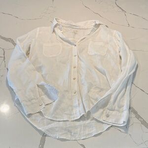 Lilly Pulitzer White Button-Up Blouse